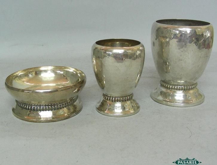 Dutch Silver Plated 3pcs Cups Serving Bowl Set Gero Zeist 1947 | eBay